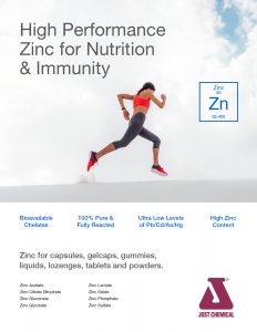 Zinc for Nutrition and Immunity Products