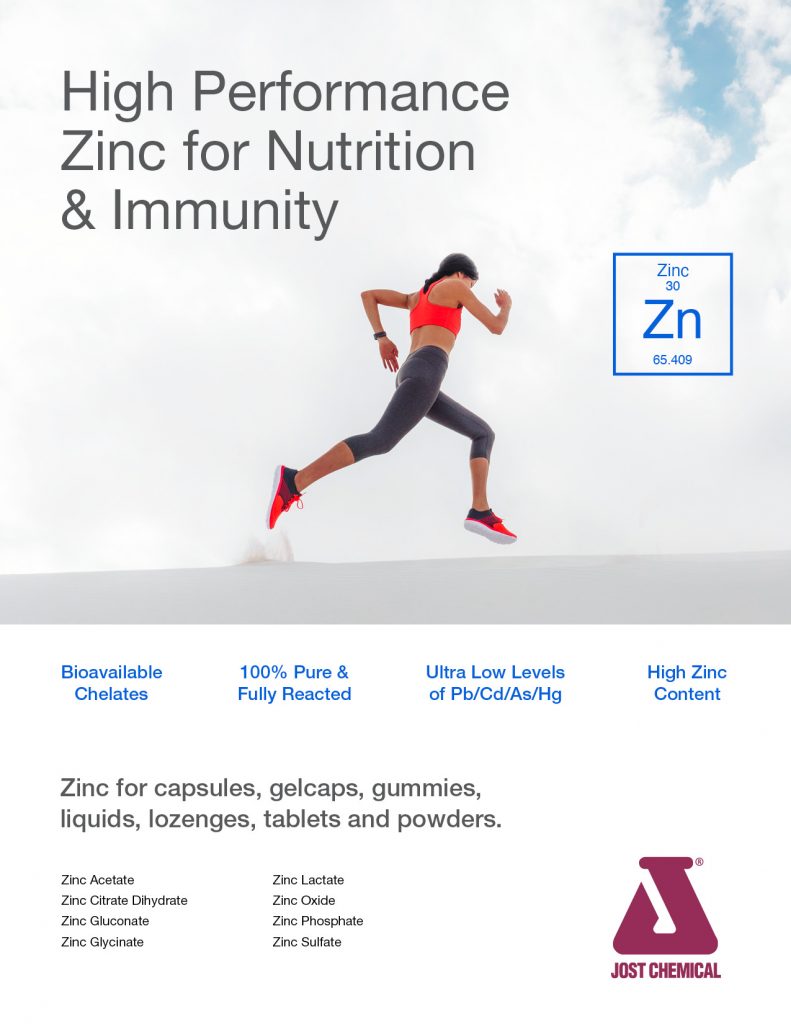 High Performance Zinc for Nutrition & Immunity Jost Chemical Co.