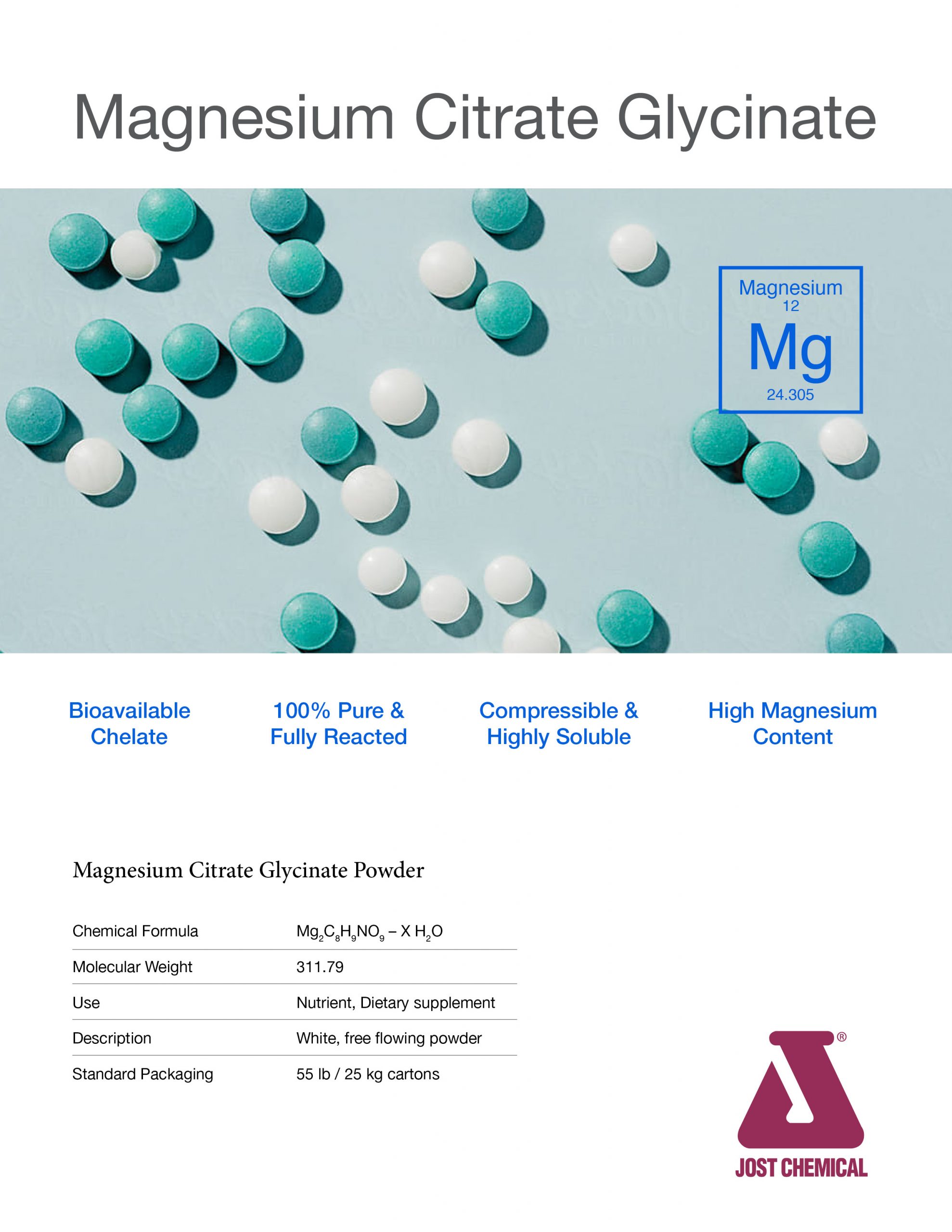 Magnesium citrate glycinate jost chemical co 