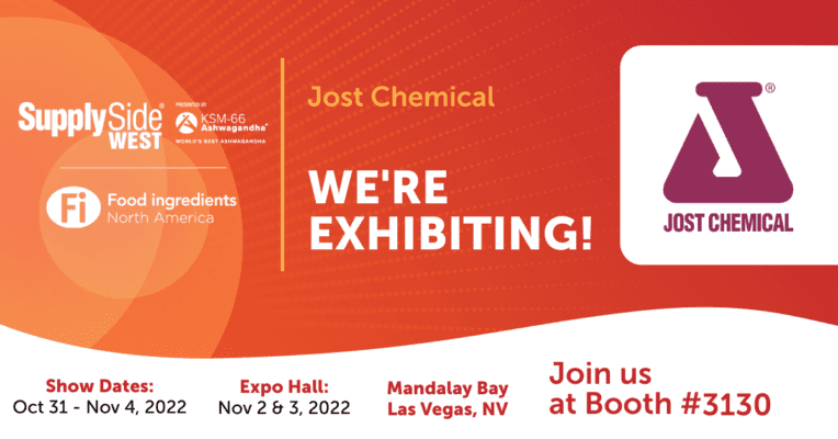 Jost Chemical at SupplySide West 2022 Jost Chemical at SupplySide West 2022