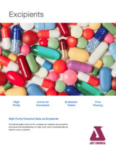 Excipients brochure cover